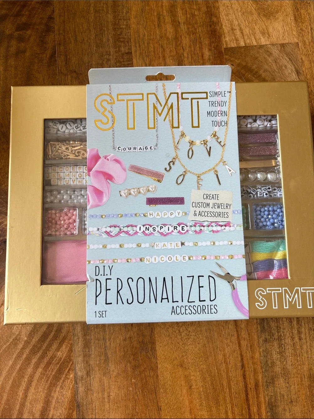 DIY Personalized Jewelry Kit -Letters, Charms, Beads, & more Accessory Set- NWT